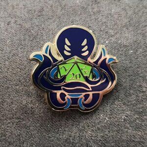 Cthulhu Dungeons And Dragon Pin